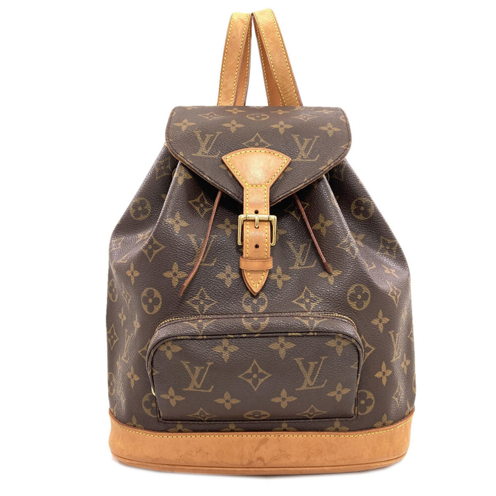 Louis Vuitton M51136 Montsouris PM Bag Backpack/Daypack Monogram Canvas Women...